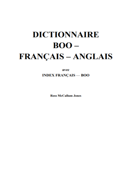 Dictionnaire